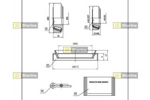 Підшипник колісний FEBIBILSTEIN арт. LO01465