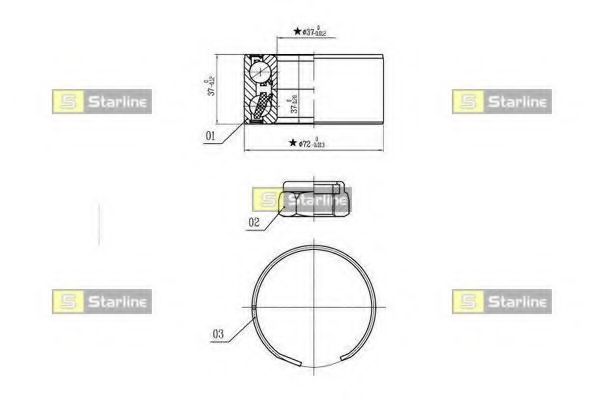 Підшипник колісний BLUEPRINT арт. LO03596