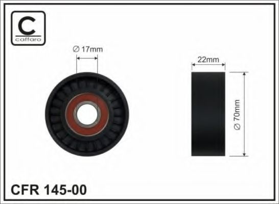 ролик натяжний, пас поліклиновий BTA арт. 14500