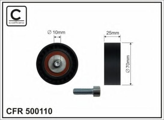 Ролик паска приводного 70x10x25 FEBIBILSTEIN арт. 500110