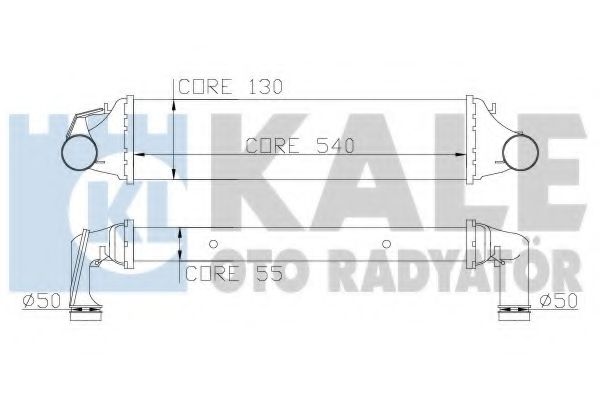 KALE BMW Інтеркулер 3 E46 320/330d 99- NRF арт. 343400