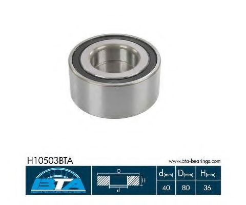 Підшипник колеса,комплект SKF арт. H10503BTA