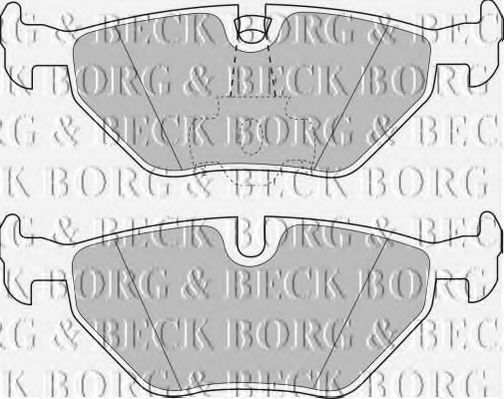 BBP1591 BORG & BECK - Гальмівні колодки до дисків BREMBO арт. BBP1591