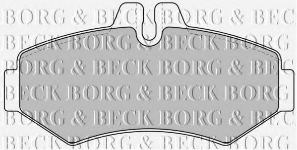 BBP1667 BORG & BECK - Гальмівні колодки до дисків TRW арт. BBP1667