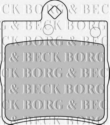 BBP1669 BORG & BECK - Гальмівні колодки до дисків  арт. BBP1669