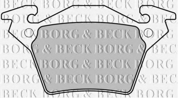 BBP1670 BORG & BECK - Гальмівні колодки до дисків LPR арт. BBP1670