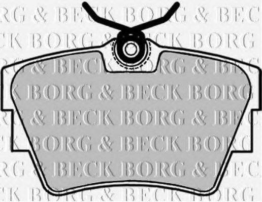 BBP1693 BORG & BECK - Гальмівні колодки до дисків FERODO арт. BBP1693
