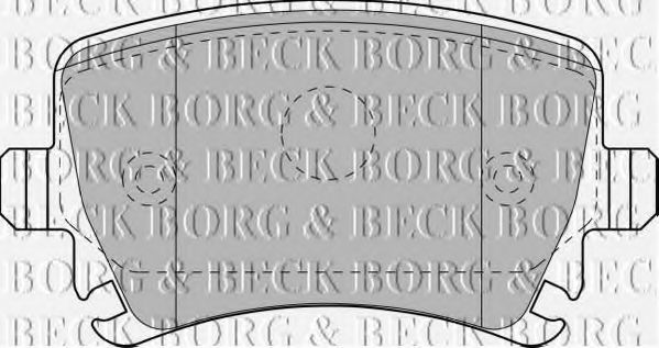BBP1877 BORG & BECK - Гальмівні колодки до дисків NK арт. BBP1877