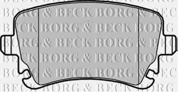 BBP1930 BORG & BECK - Гальмівні колодки до дисків TEXTAR арт. BBP1930