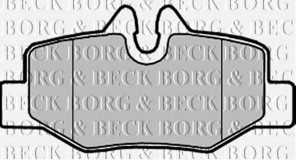 BBP1958 BORG & BECK - Гальмівні колодки до дисків TEXTAR арт. BBP1958