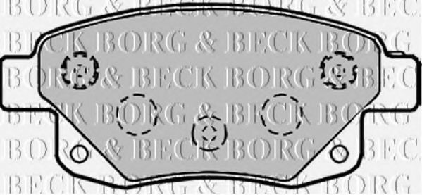 BBP1966 BORG & BECK - Гальмівні колодки до дисків BOSCH арт. BBP1966