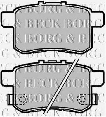 BBP2103 BORG & BECK - Гальмівні колодки до дисків COMLINE арт. BBP2103
