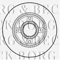 Гальмiвнi диски без пiдшипника BREMBO арт. BBD5935S