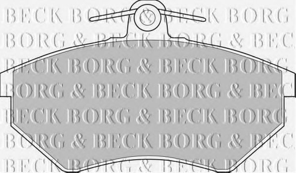BBP1406 BORG & BECK - Гальмівні колодки до дисків  арт. BBP1406
