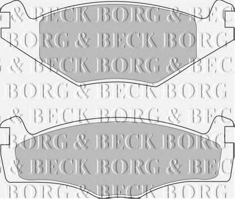 BBP1420 BORG & BECK - Гальмівні колодки до дисків TRW арт. BBP1420
