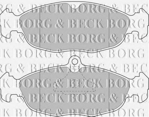 BBP1424 BORG & BECK - Гальмівні колодки до дисків FEBIBILSTEIN арт. BBP1424