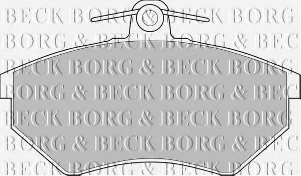 BBP1427 BORG & BECK - Гальмівні колодки до дисків JURID арт. BBP1427