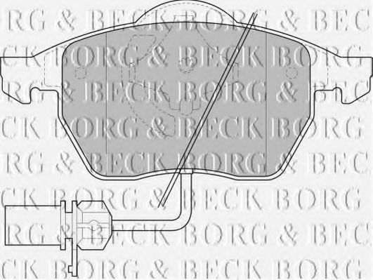BBP1447 BORG & BECK - Гальмівні колодки до дисків COMLINE арт. BBP1447