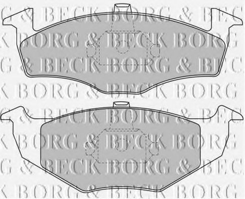 BBP1471 BORG & BECK - Гальмівні колодки до дисків