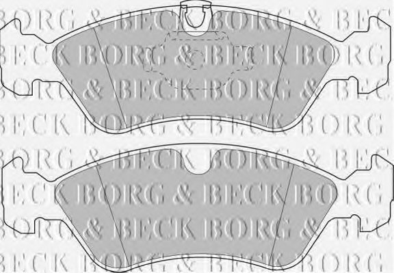 BBP1474 BORG & BECK - Гальмівні колодки до дисків FEBIBILSTEIN арт. BBP1474