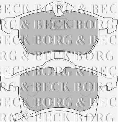 BBP1612 BORG & BECK - Гальмівні колодки до дисків BOSCH арт. BBP1612