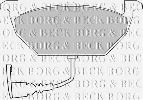 BBP1617 BORG & BECK - Гальмівні колодки до дисків BOSCH арт. BBP1617