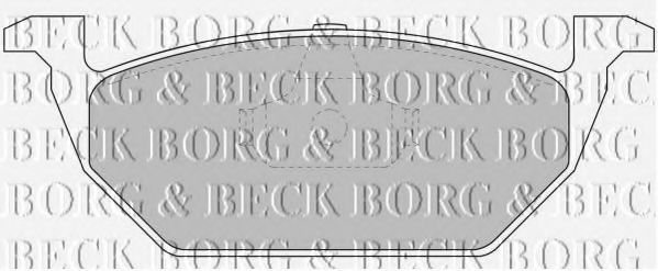 BBP1618 BORG & BECK - Гальмівні колодки до дисків COMLINE арт. BBP1618