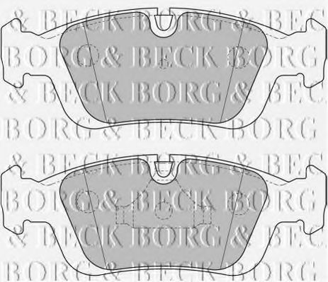 BBP1627 BORG & BECK - Гальмівні колодки до дисків JURID арт. BBP1627