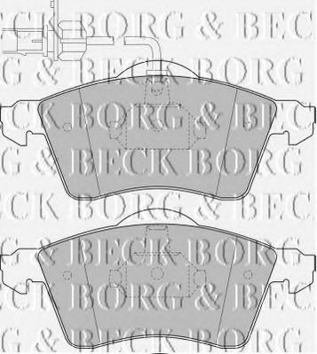 BBP1692 BORG & BECK - Гальмівні колодки до дисків