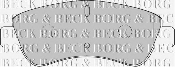 BBP1703 BORG & BECK - Гальмівні колодки до дисків TRW арт. BBP1703