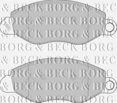 BBP1714 BORG & BECK - Гальмівні колодки до дисків ICER арт. BBP1714