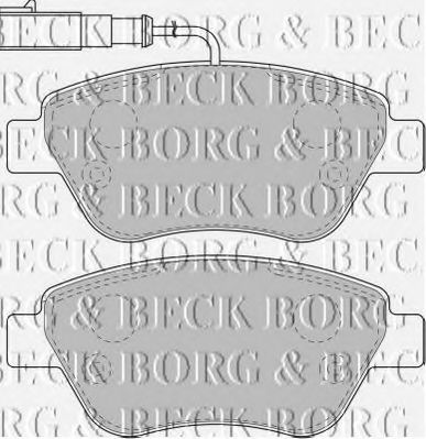 BBP1716 BORG & BECK - Гальмівні колодки до дисків LPR арт. BBP1716