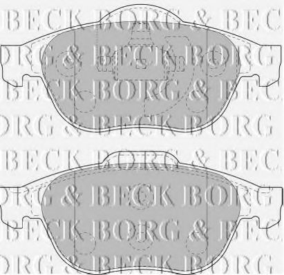BBP1731 BORG & BECK - Гальмівні колодки до дисків FERODO арт. BBP1731