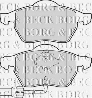 BBP1766 BORG & BECK - Гальмівні колодки до дисків BLUEPRINT арт. BBP1766