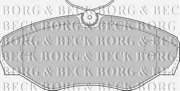 BBP1812 BORG & BECK - Гальмівні колодки до дисків RENAULT арт. BBP1812
