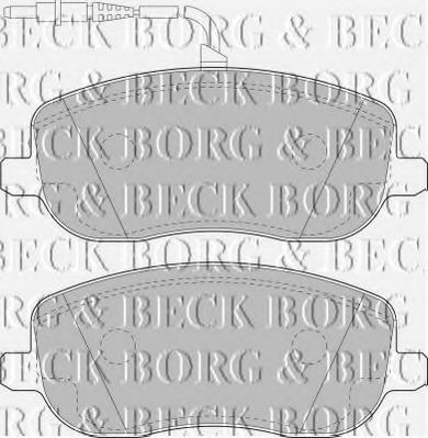 BBP1826 BORG & BECK - Гальмівні колодки до дисків BOSCH арт. BBP1826