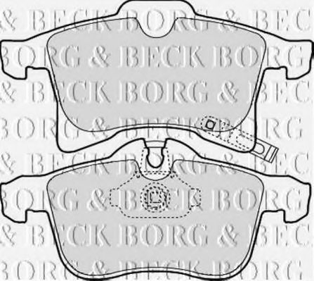BBP1875 BORG & BECK - Гальмівні колодки до дисків BOSCH арт. BBP1875