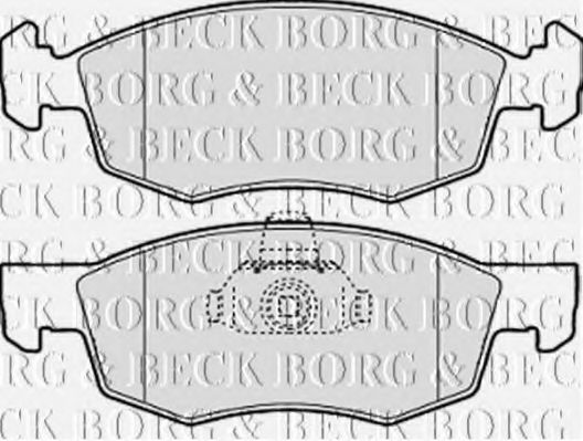 BBP1886 BORG & BECK - Гальмівні колодки до дисків JURID арт. BBP1886