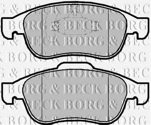BBP2098 BORG & BECK - Гальмівні колодки до дисків  арт. BBP2098