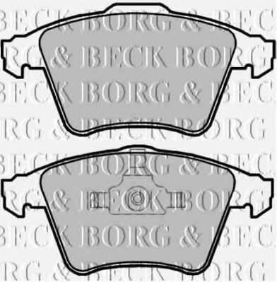 BBP2108 BORG & BECK - Гальмівні колодки до дисків TRW арт. BBP2108