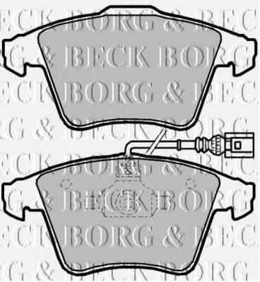 BBP2144 BORG & BECK - Гальмівні колодки до дисків TEXTAR арт. BBP2144