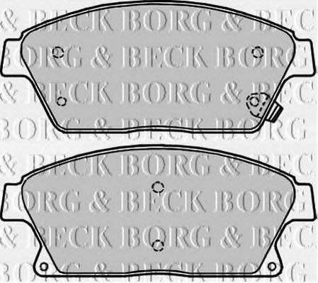 BBP2228 BORG & BECK - Гальмівні колодки до дисків BREMBO арт. BBP2228