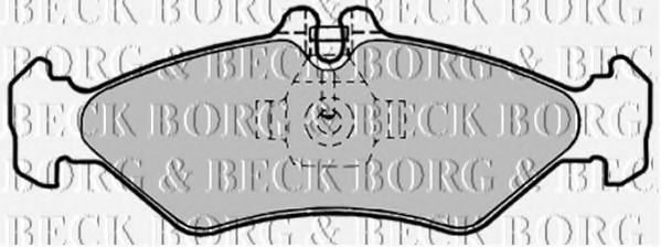 BBP1491 BORG & BECK - Гальмівні колодки до дисків DELPHI арт. BBP1491