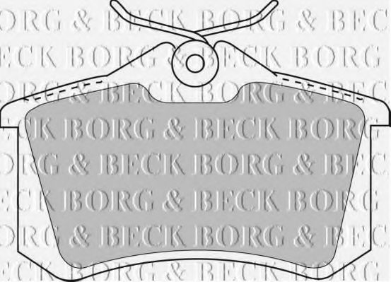 BBP1512 BORG & BECK - Гальмівні колодки до дисків TRW арт. BBP1512