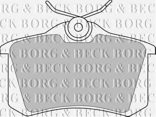BBP1542 BORG & BECK - Гальмівні колодки до дисків FERODO арт. BBP1542
