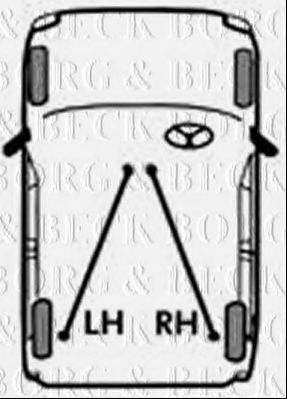 Трос ручного гальма LH & RH FEBIBILSTEIN арт. BKB3347