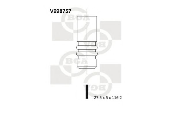 Клапан випуск. Astra/Insignia 1.6 i 03- FRECCIA арт. V998757