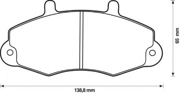 JURID FORD гальмівні колодки перед. Transit 91- BREMBO арт. 571745J