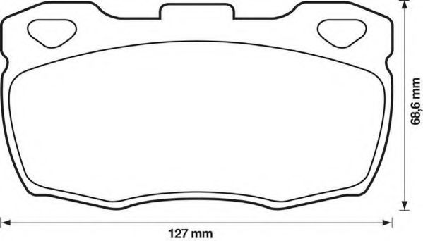 JURID LANDROVER Гальмівні колодки передн.Defender 90- ROADHOUSE арт. 571827J