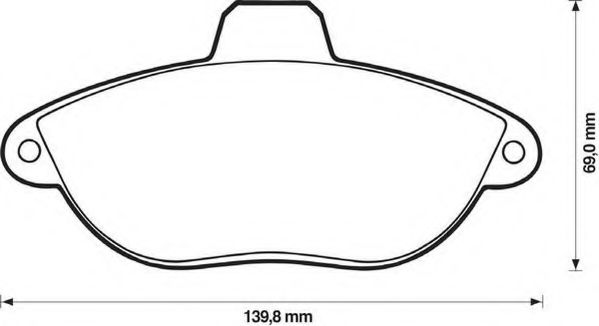 JURID колодки гальмівні передні JUMPY 96- BOSCH арт. 571843J